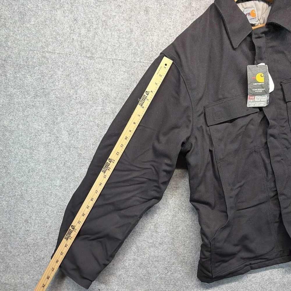 Carhartt 101618 FR Flame Resistant Duck Traditional Coat Quilt Lined Large NWT
